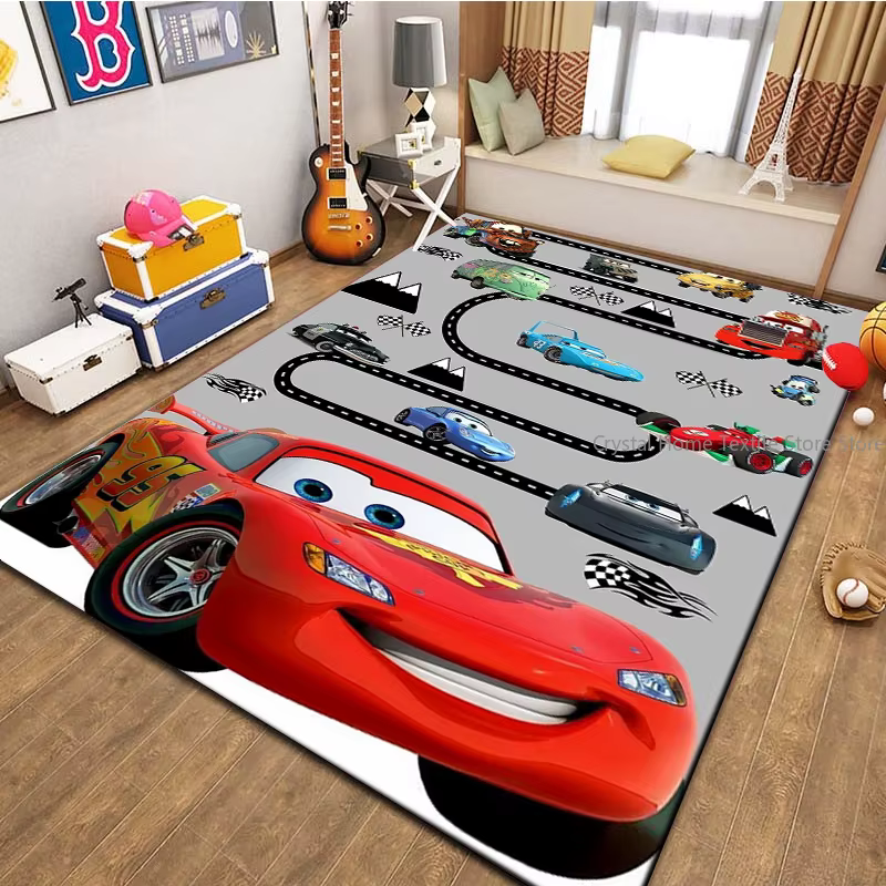 Tapis de sol Cars McQueen Motorway pour salon