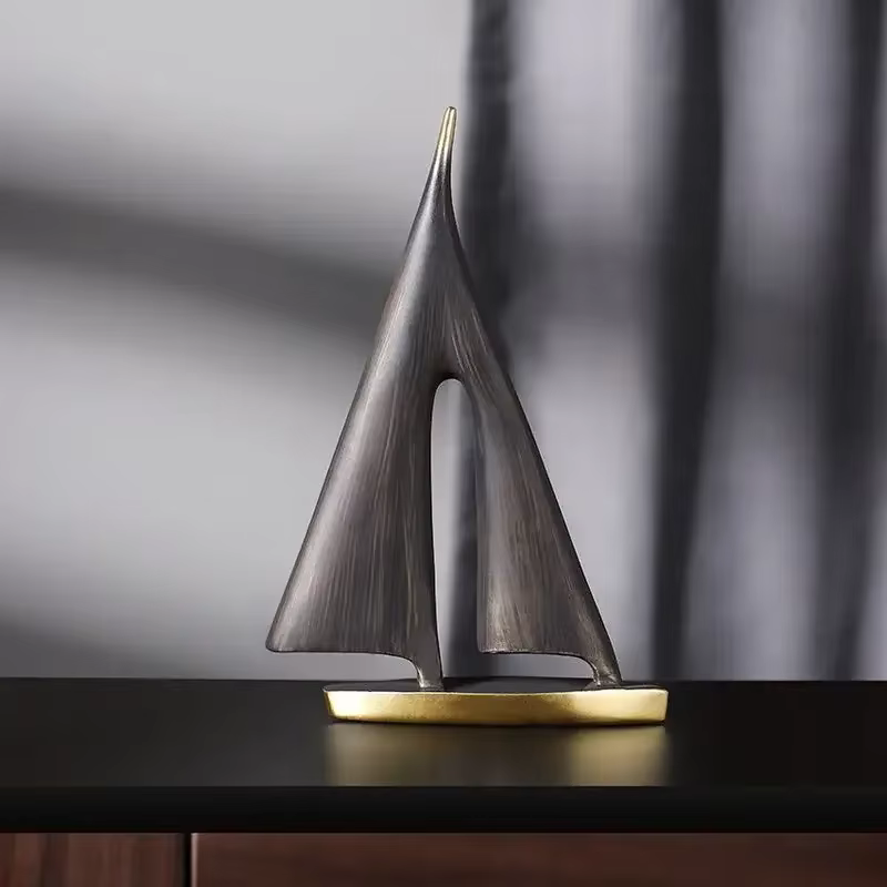 Voilier à voile lisse, décoration de maison, ornement de salon, chambre à coucher, décoration de bureau, cadeau artisanal en résine