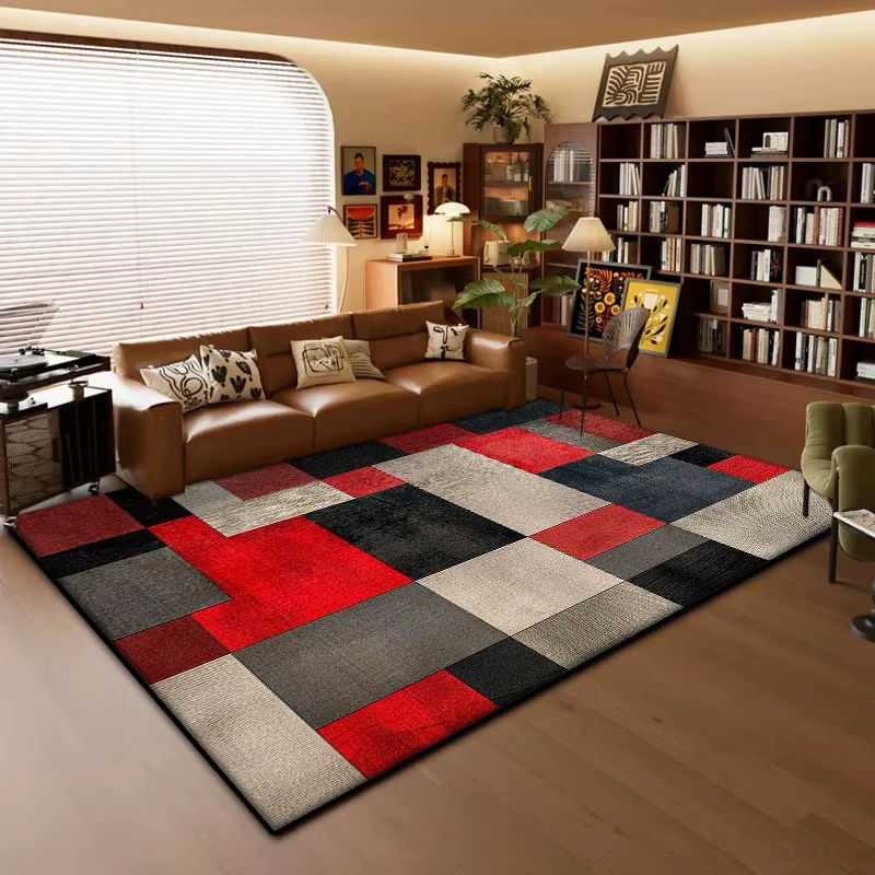 Tapis géométrique moderne pour salon