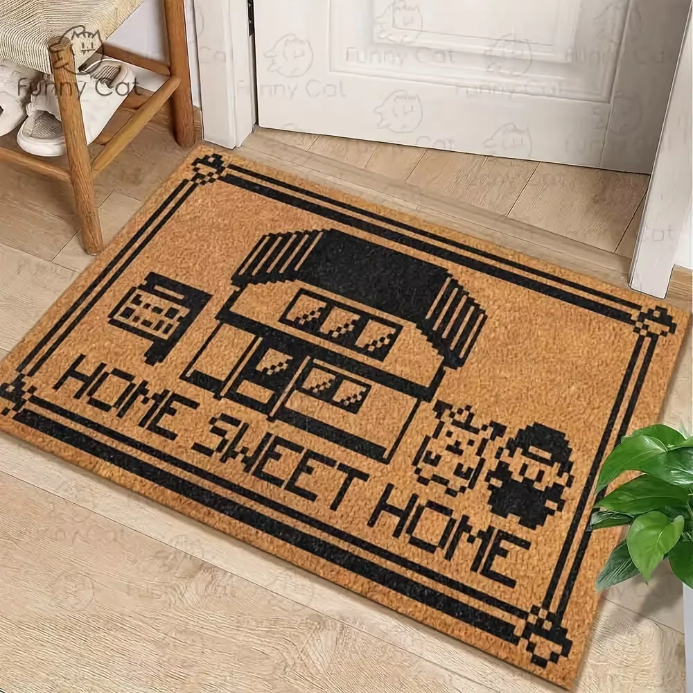 Tapis de sol de style pixel de dessin animé japonais VIKAMA