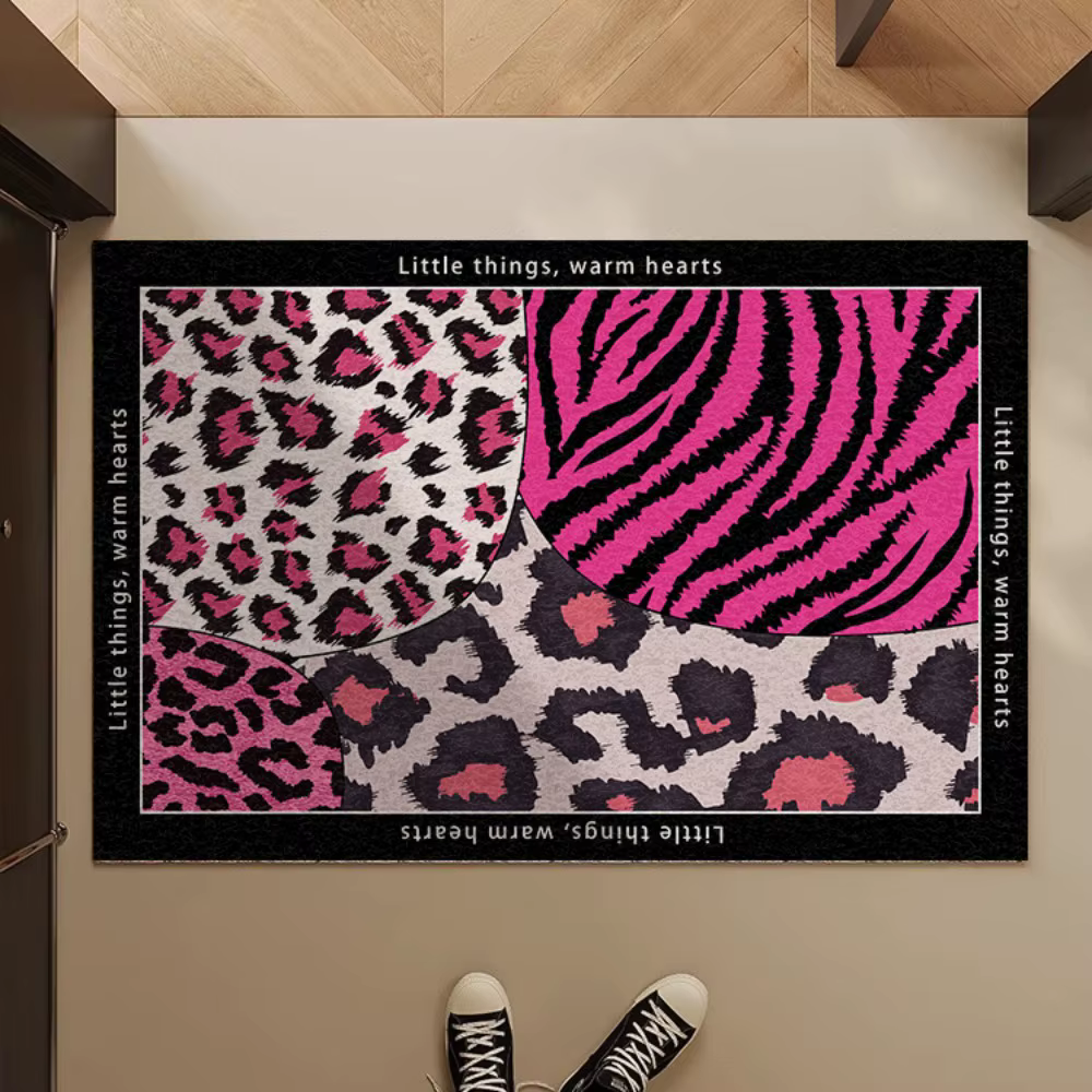 Tapis Patchwork imprimé Animal Vintage
