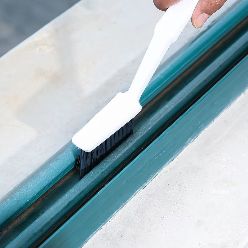 Brosse de nettoyage pour carrelage de salle de bain, coins, interstices de sol, joints de toilettes, sans angles morts, outil de nettoyage polyvalent