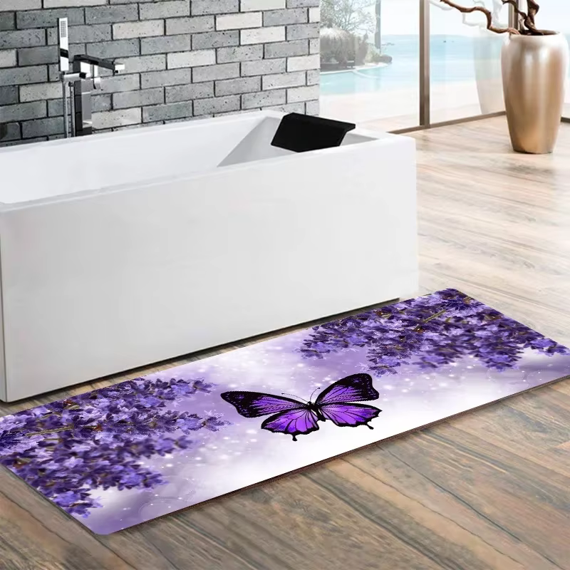 Tapis de sol de cuisine papillon