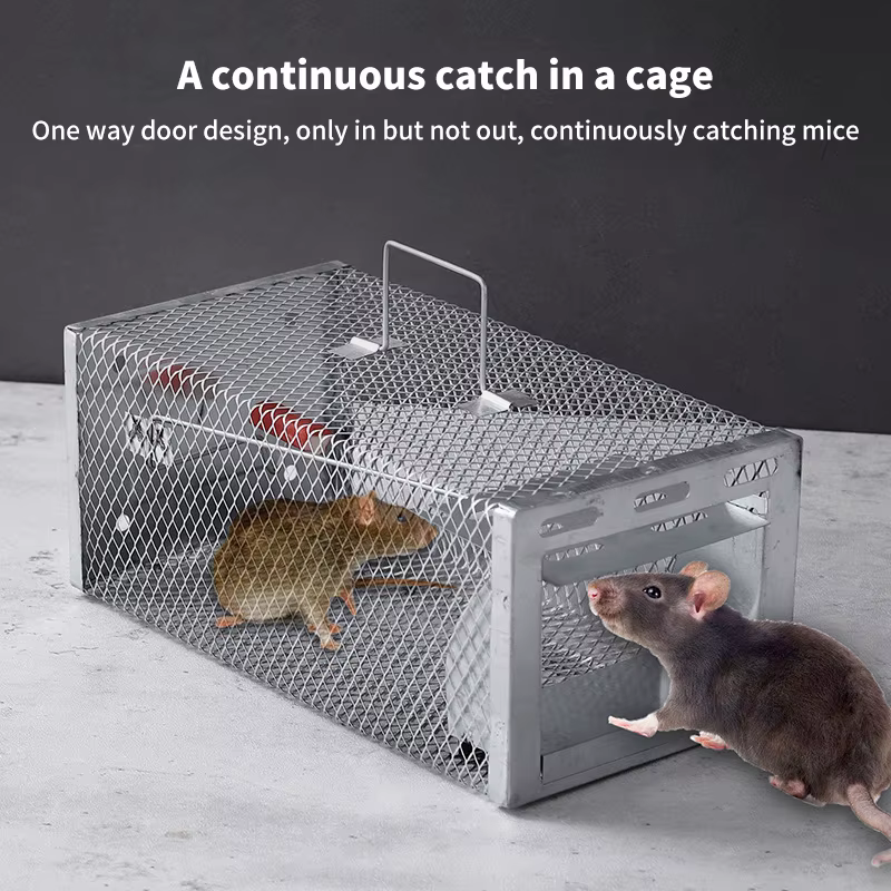 Piège à rats et souris multi-captures, cage anti-nuisibles pour tous les rongeurs