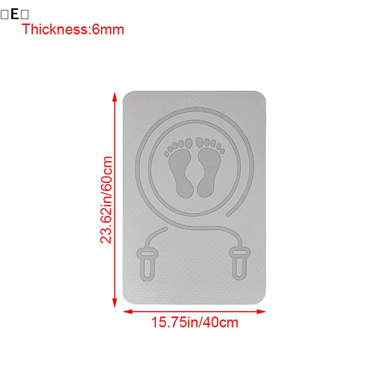 〔E〕Tapis de saut à la corde 6MM anti-bruit