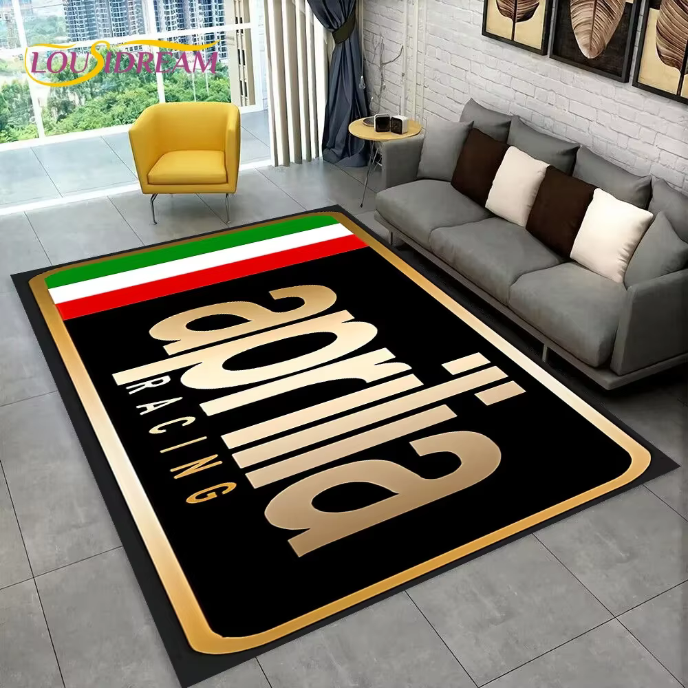 HD Aprilia Racing moto Logo tapis pour la maison salon chambre canapé paillasson décor