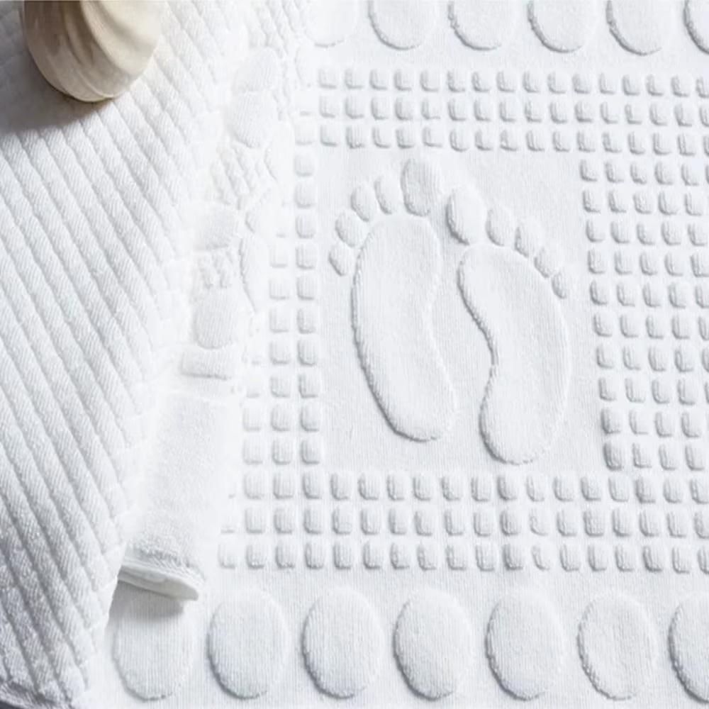 Tapis de bain en coton absorbant l'eau non ald