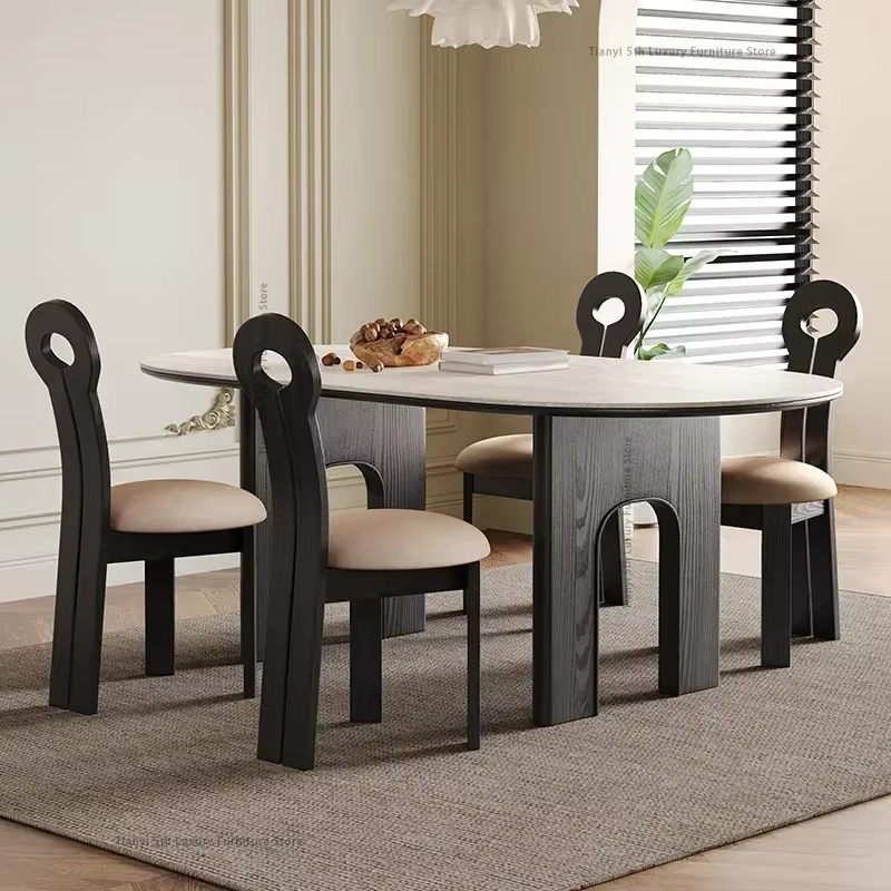 Tables à manger nordiques en bois, tables à manger modernes en marbre pour salon, cuisine, design italien, meubles de maison, Tavolo Pranzo LLDT