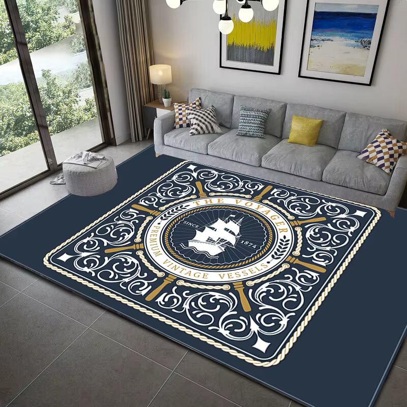 Tapis de style nautique pour enfants