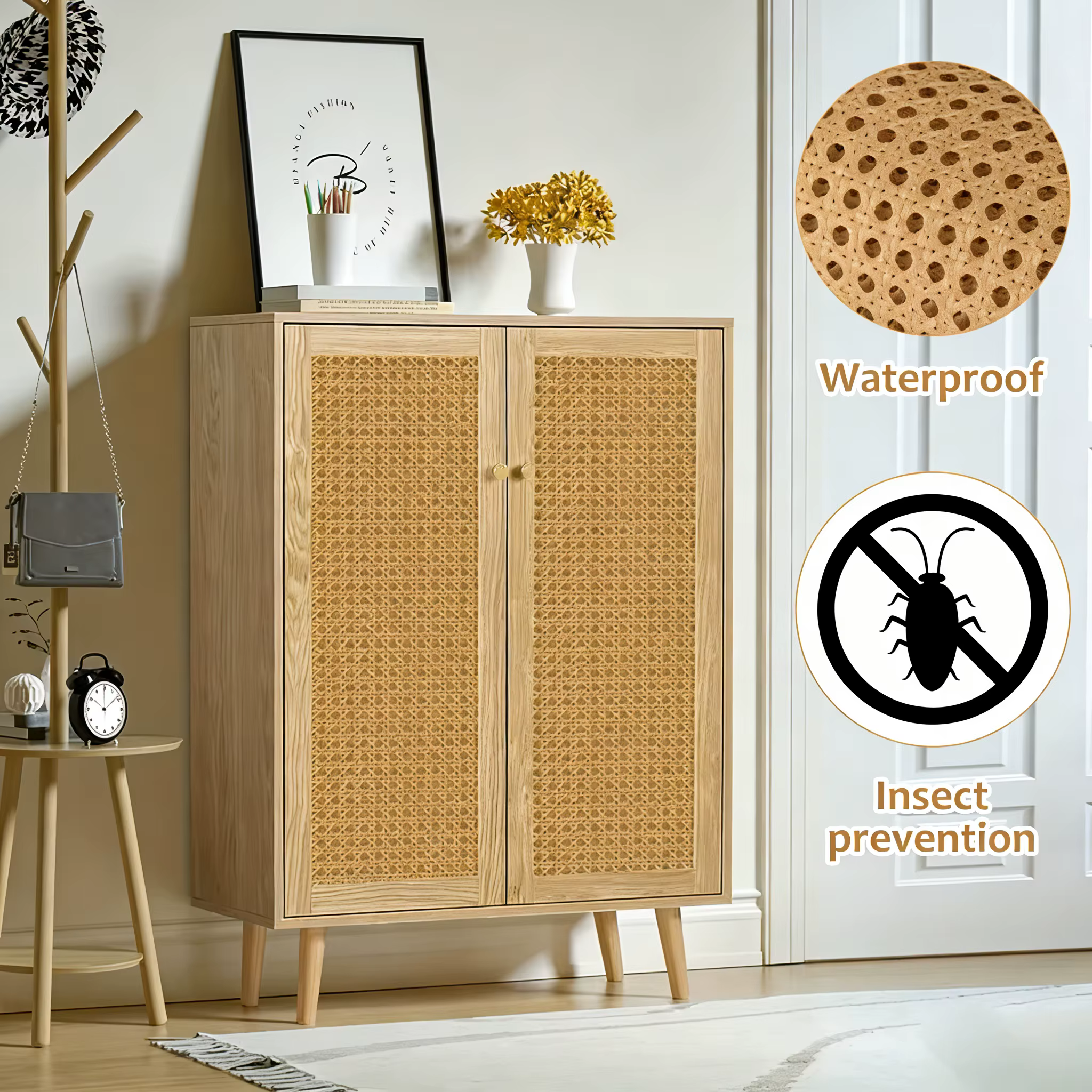 Produits tissés en rotin plastique de 40/45/50/55 cm de largeur pour chaises