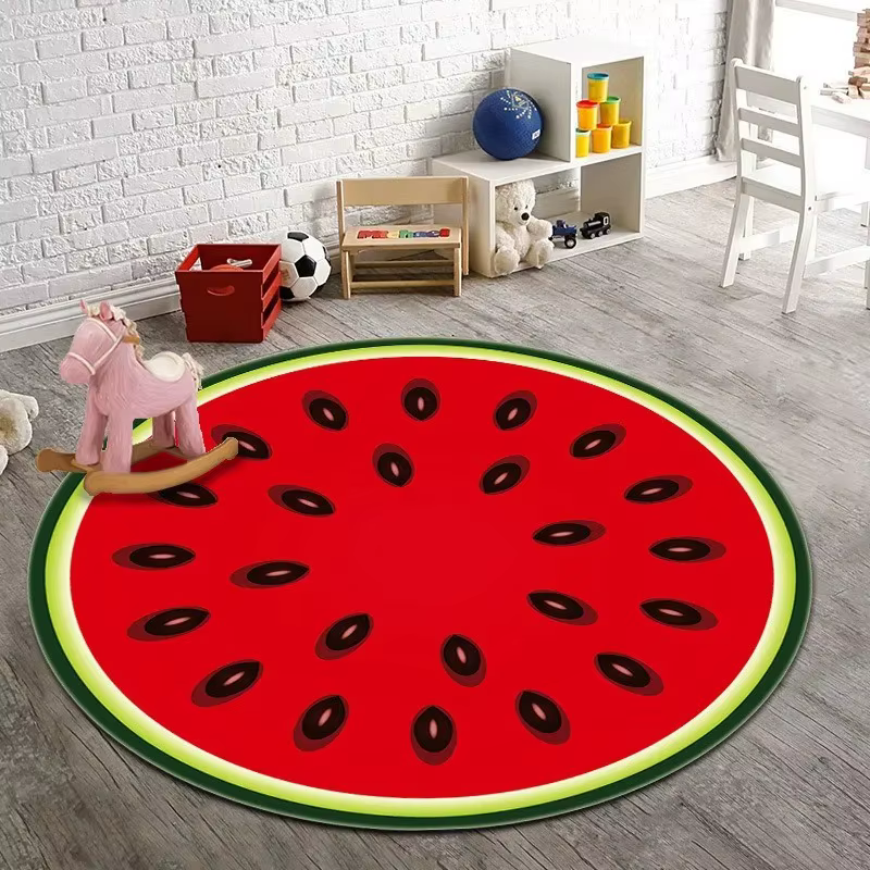 Tapis de fruits tropicaux imprimé juteux