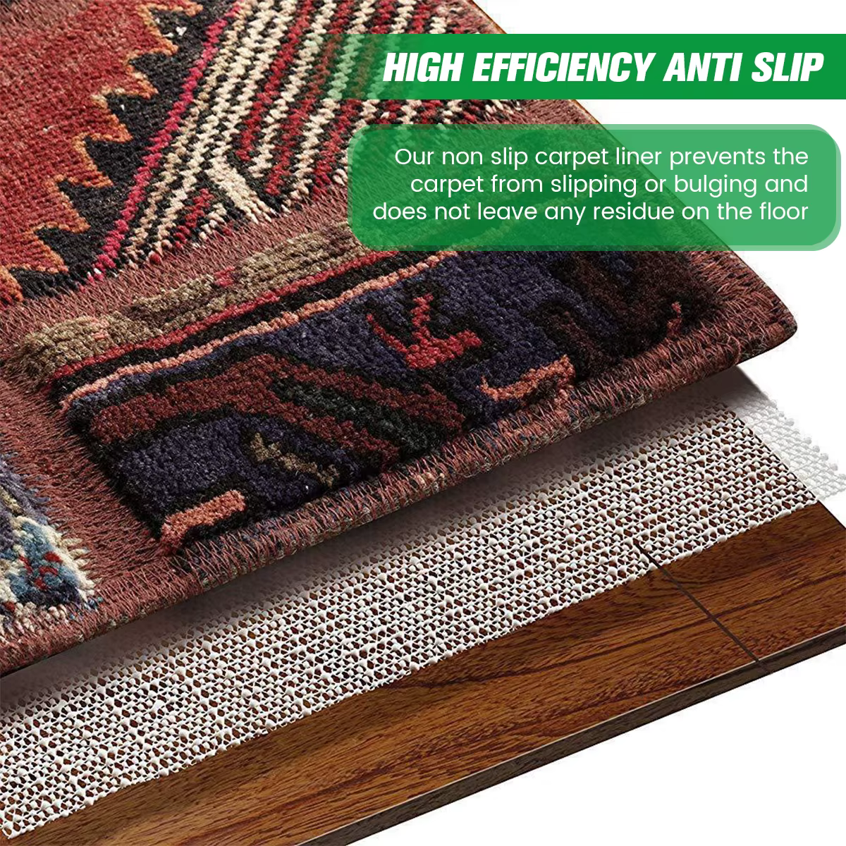 Sous-couche de tapis antidérapant en PVC