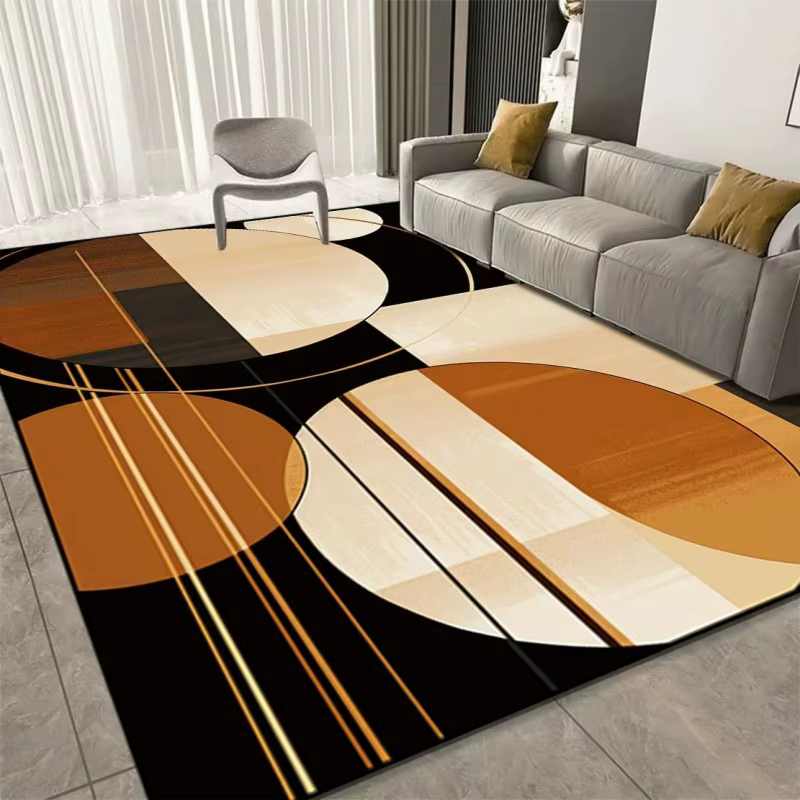 Tapis de luxe imprimé géométrique