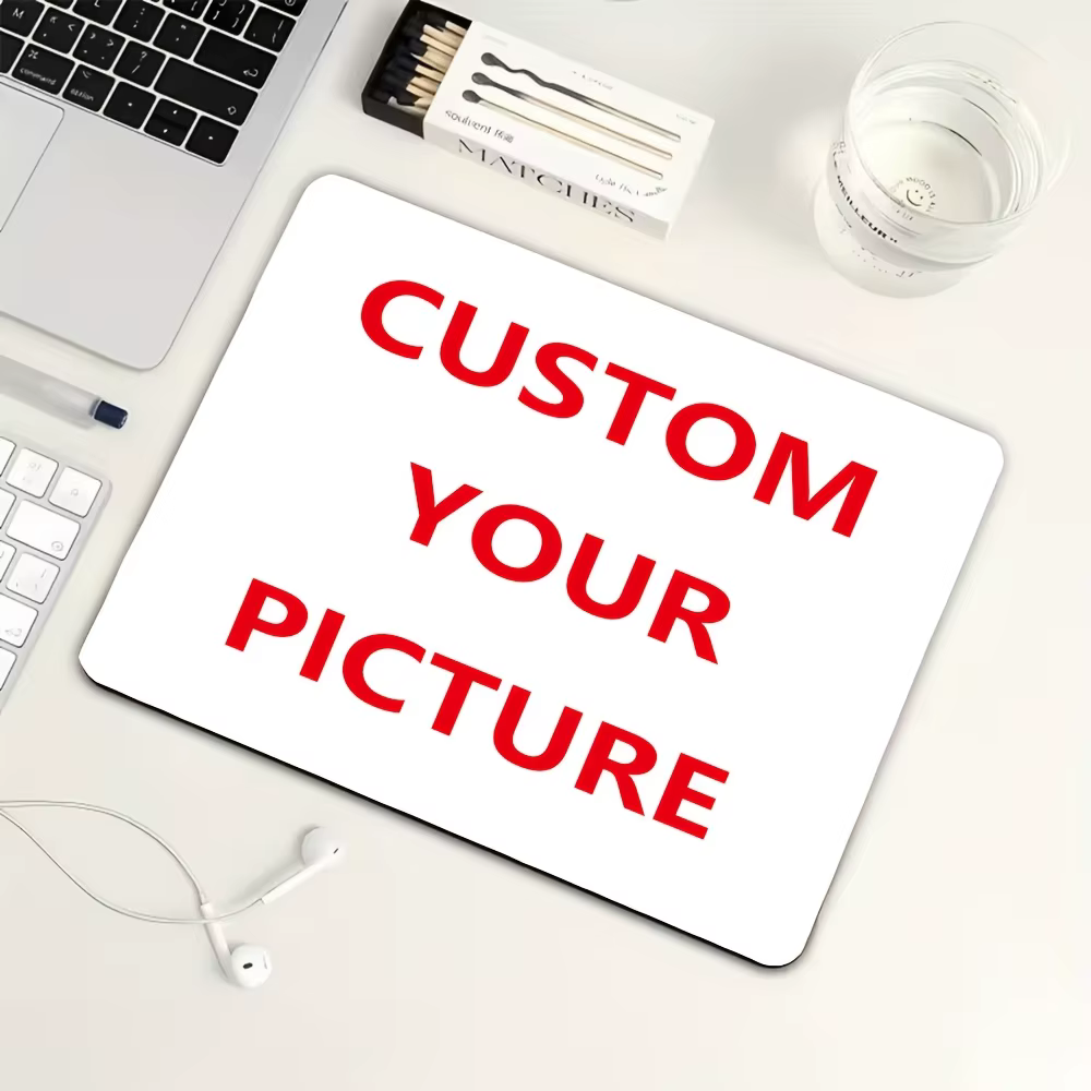 Tapis de souris personnalisé avec photos, impression sur mesure selon vos photos, tapis de souris rectangulaire antidérapant en caoutchouc souple 220*180*2 /300*250*2mm