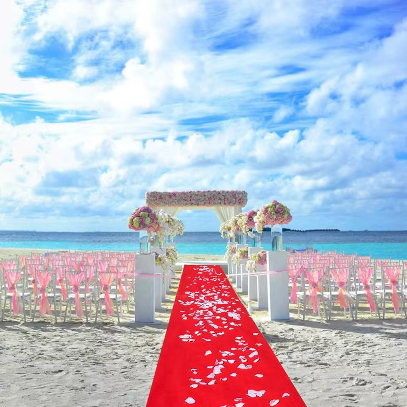 Tapis rouge personnalisé pour mariage