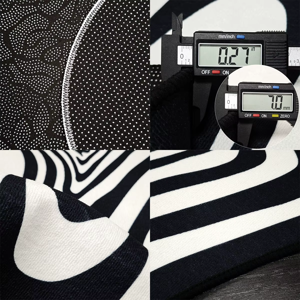 Tapis irrégulier créatif pour salon