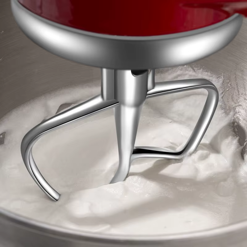 Batteur à bord flexible en acier inoxydable pour mélangeur Kitchenaid, convient aux bols de mélangeur sur socle à tête inclinable pour bols de 4.5 à 5 litres-T02C