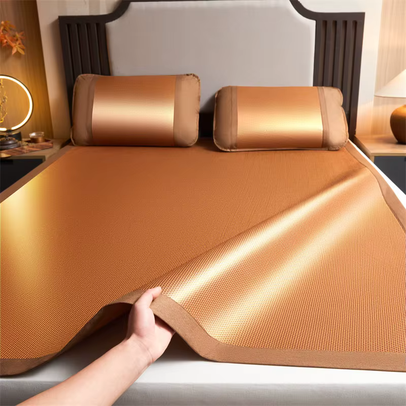 Tapis rafraîchissant pliable en bambou naturel 2025 – Nouveau