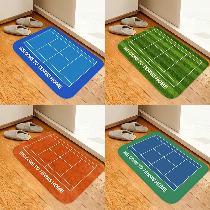 Tapis de porte de cour de tennis non ald