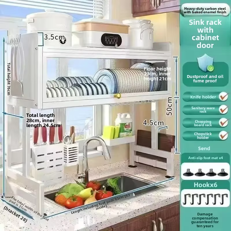 Égouttoir de cuisine, égouttoir à vaisselle, égouttoir à assiettes, rangement pour évier, étagère pour lave-vaisselle, étagère de rangement pour vaisselle