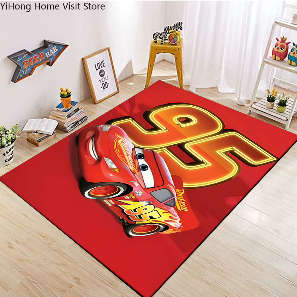 Tapis imprimé Disney Cars Lightning Mcqueen