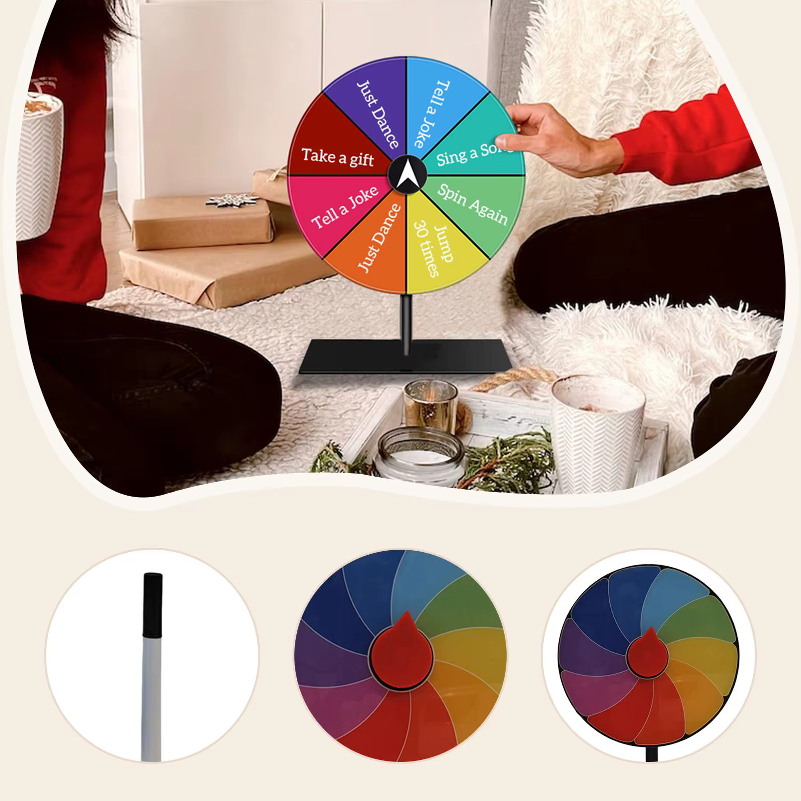 Plateau tournant de prix de Table, roue de Roulette réutilisable pour activités promotionnelles, réunions, fête d'anniversaire, supermarchés, carnaval