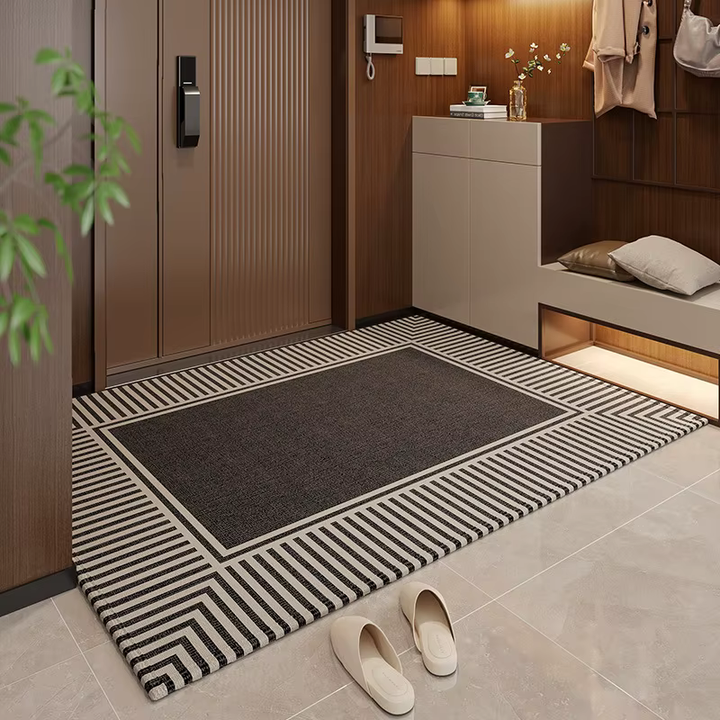 VIKAMA Tapis de couloir moderne à motifs géométriques