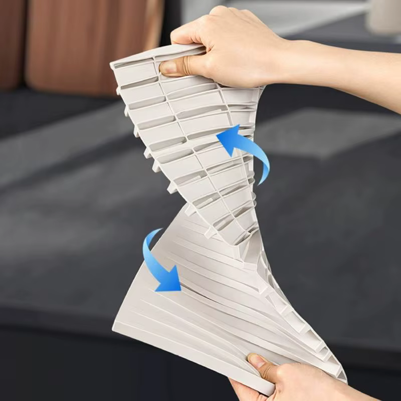 Tapis de drainage carré en silicone pour comptoirs de cuisine