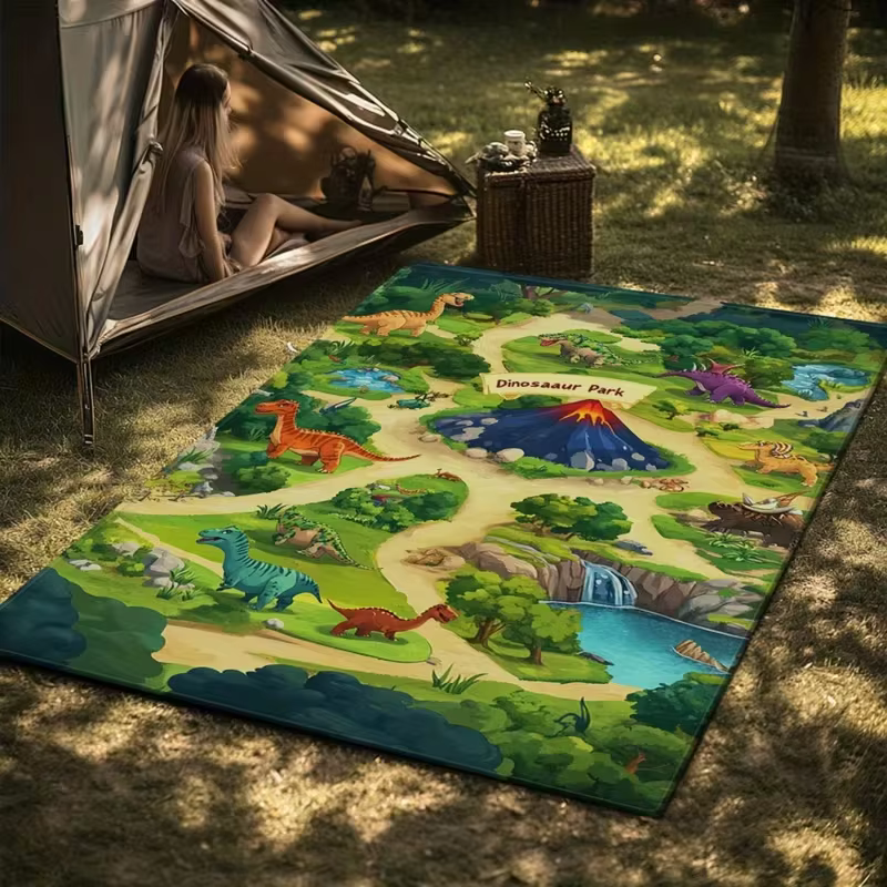 Tapis de jeu Dinosaure Jungle pour salon