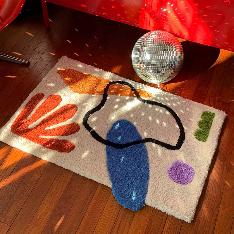 Tapis à motifs géométriques
