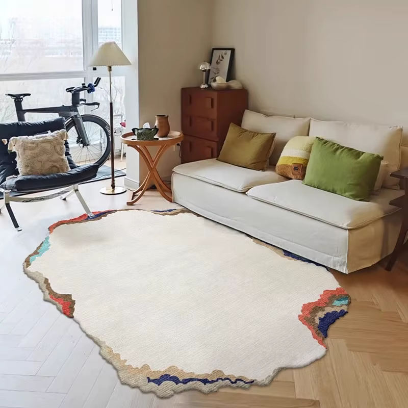 Tapis de formes irrégulières pour chambre à coucher