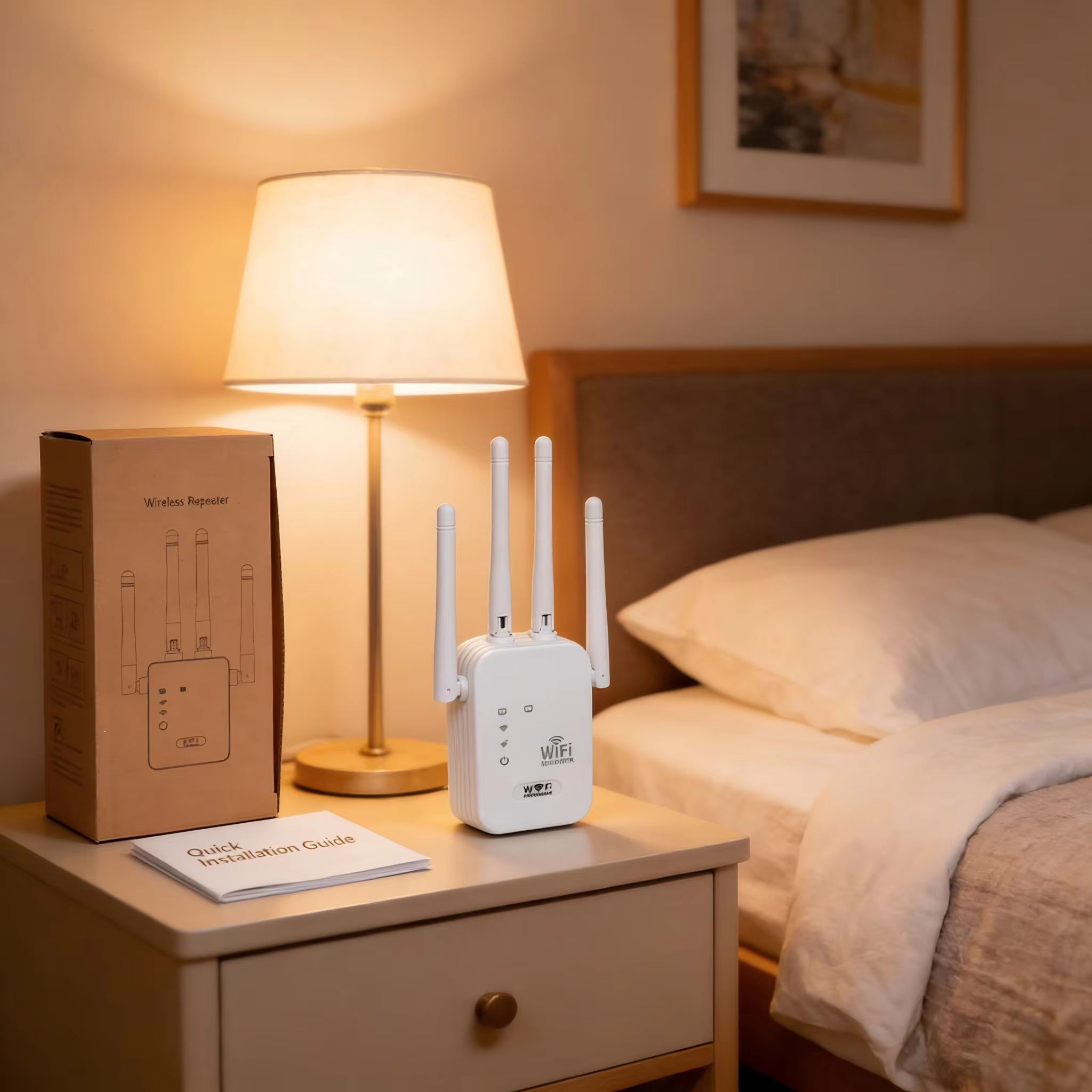 Répéteur WiFi sans fil 300 Mbps, routeur de signal 2,4 G, 802.11N, amplificateur WiFi longue portée, amplificateur WiFi