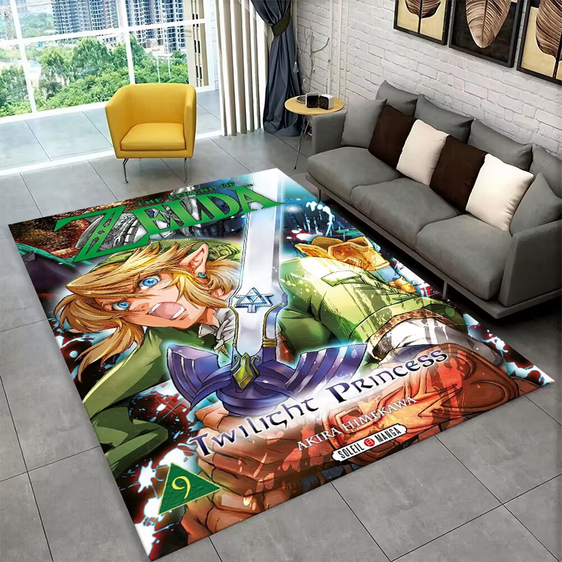 Tapis classique Z-Zelda Cartoon Link pour salle de jeux