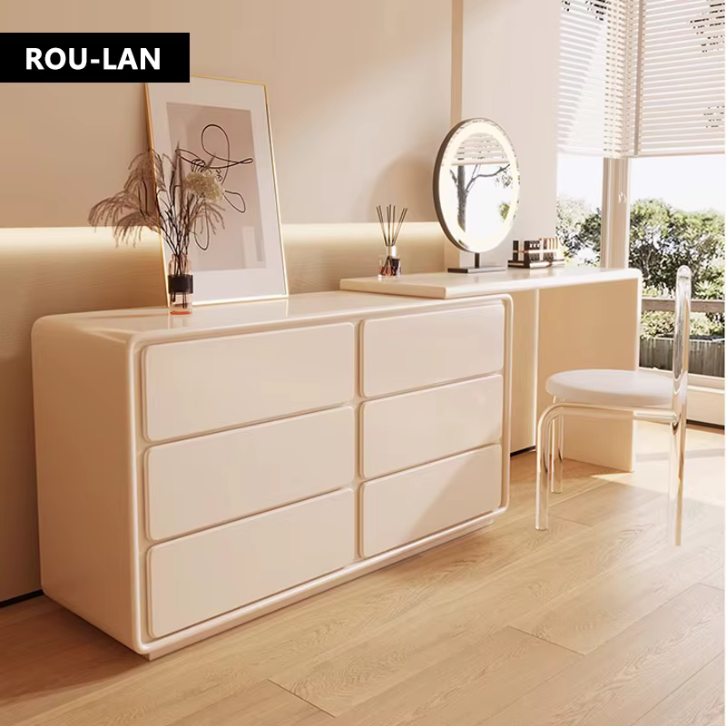 Coiffeuse d'angle moderne en ligne, combinaison gratuite, seau, meuble de chambre à coucher