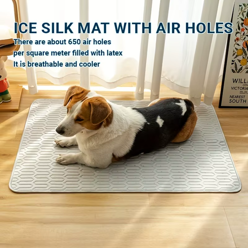 Tapis rafraîchissant pour chien amélioré – Polyester respirant pour l'été