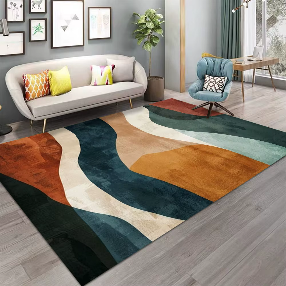 Tapis moderne à motif géométrique abstrait pour la maison