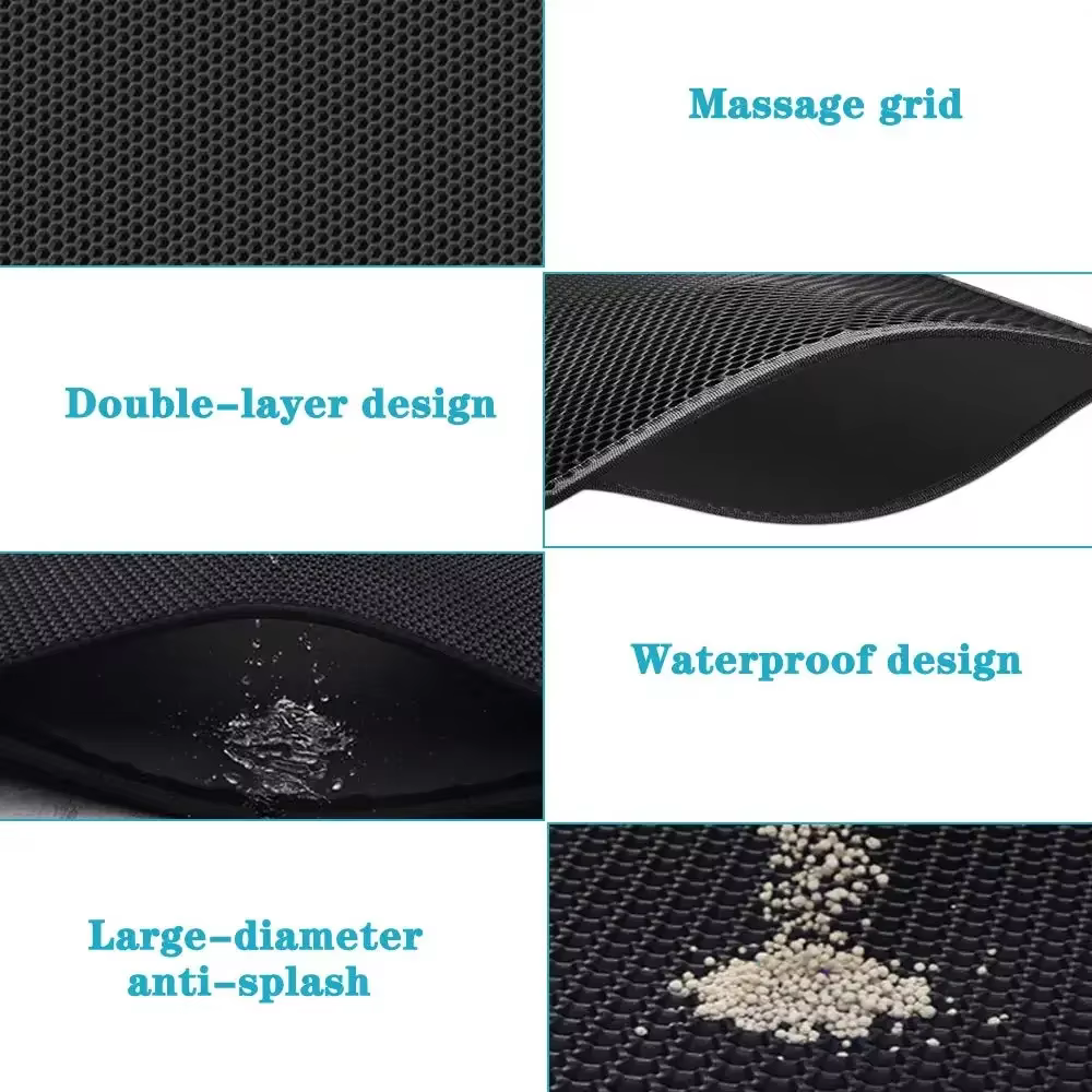 Tapis de litière pour chat avec cadeau