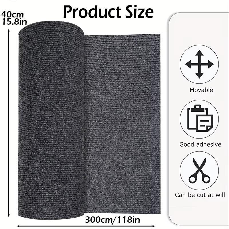Tapis auto-adhésif de couleur unie