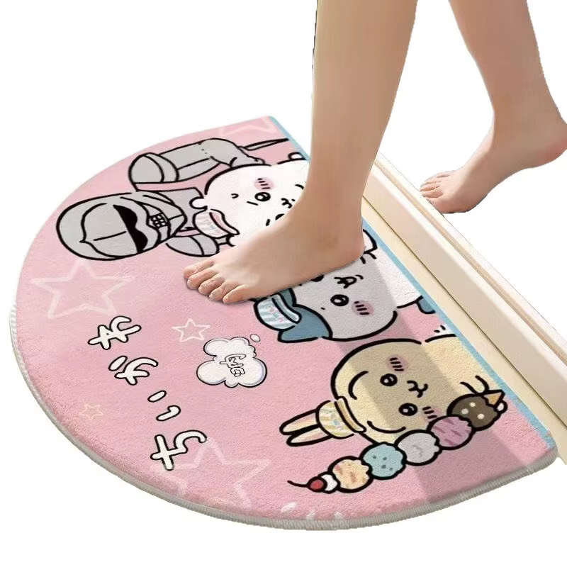 Tapis de bain semi-circulaire Chiikawa