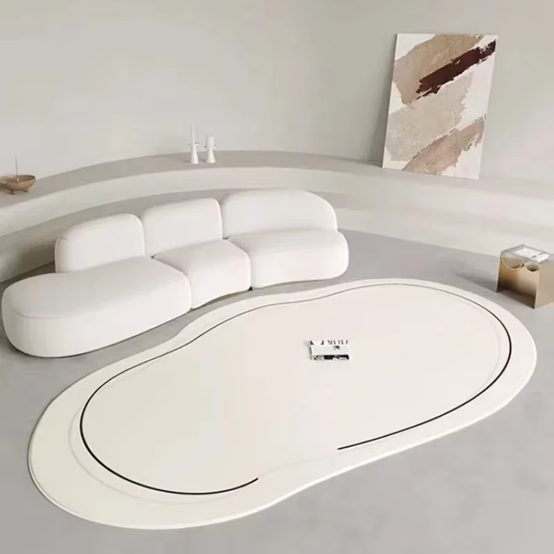 Tapis en peluche moelleux doux pour salon