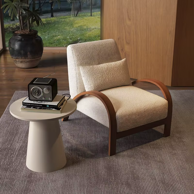 Fauteuils de salon en bois pour la lecture