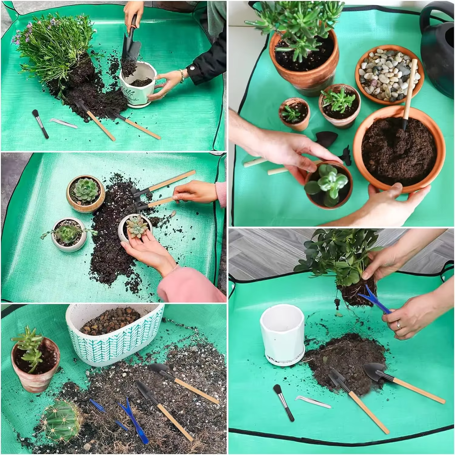 Tapis de jardinage pliable et réutilisable