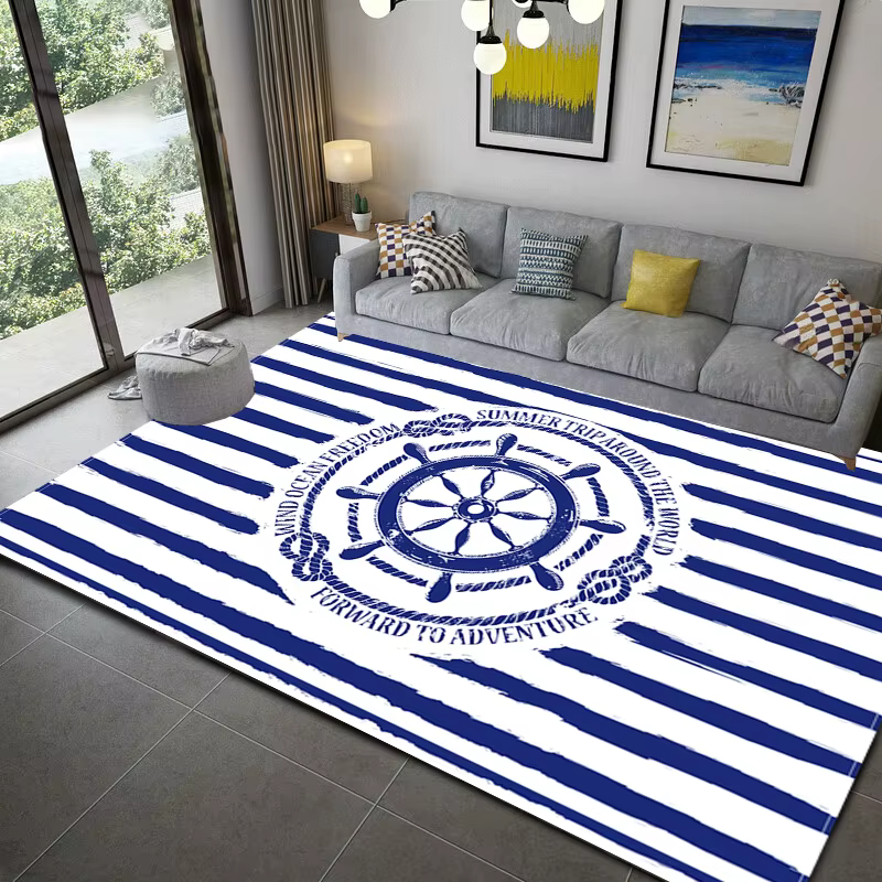 Tapis de style nautique pour enfants