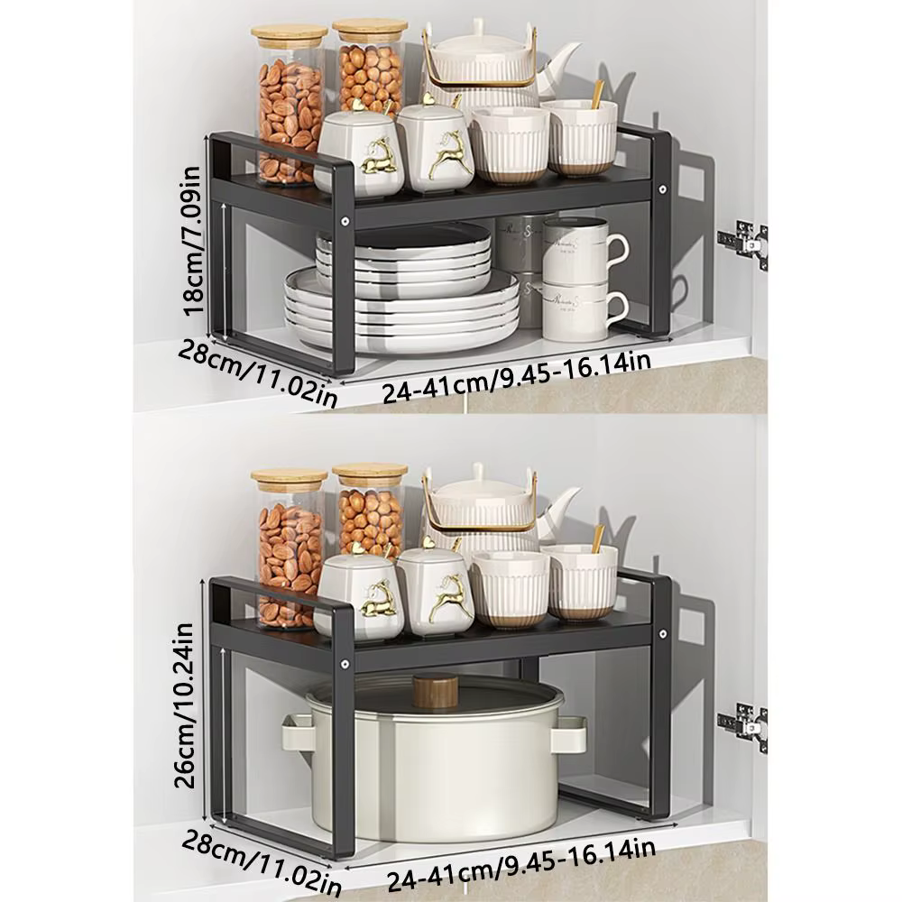 Organisateur de cuisine superposable et réglable