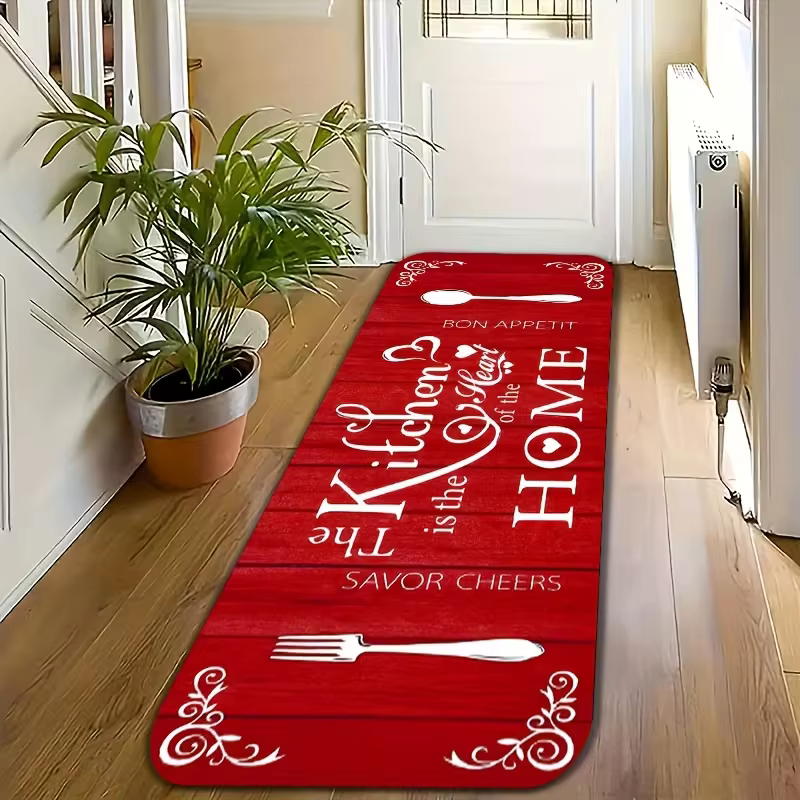 Tapis de couloir sur le thème de la cuisine