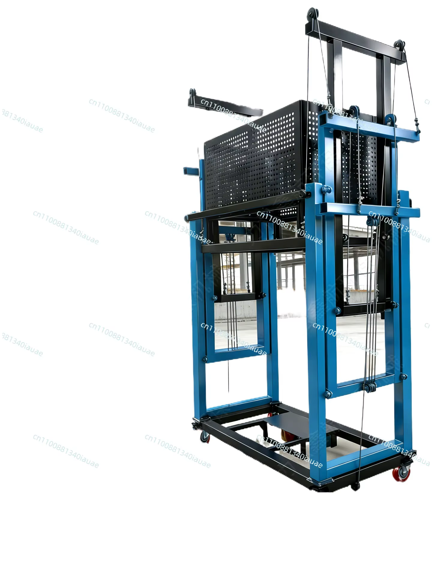 Plateforme élévatrice mobile électrique automatique télécommandée pour échafaudage, palan de levage pour décoration intérieure et extérieure, pliable