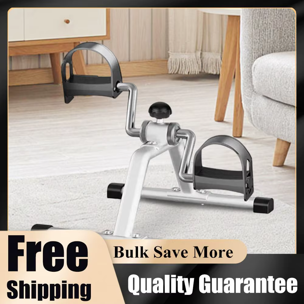 Mini pédalier pliable avec résistance réglable, pédalier de vélo de bureau pour la thérapie physique en intérieur