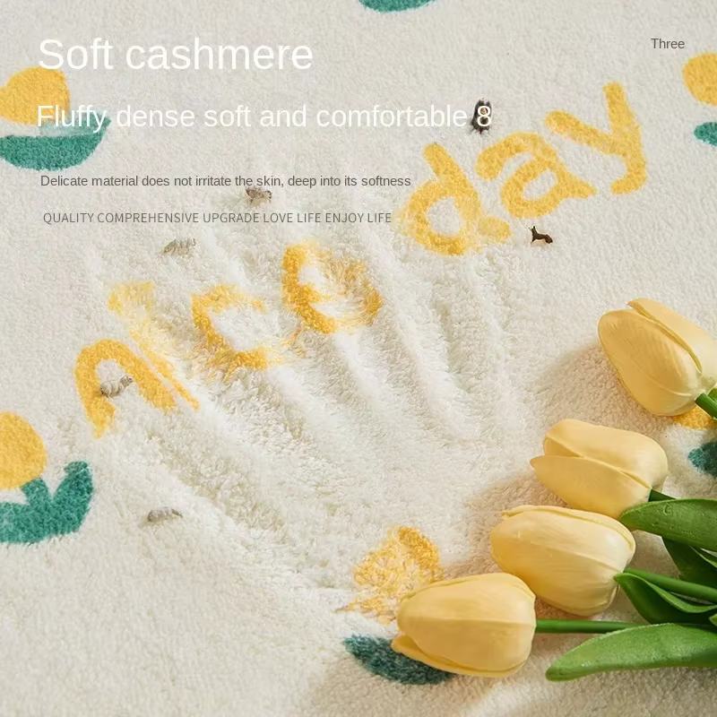 Tapis décoratif nordique pour chambre d'enfant