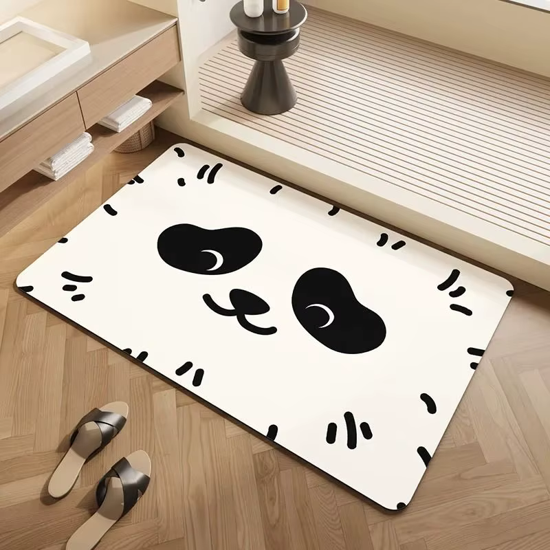 Tapis VIKAMA de style coréen couleur crème