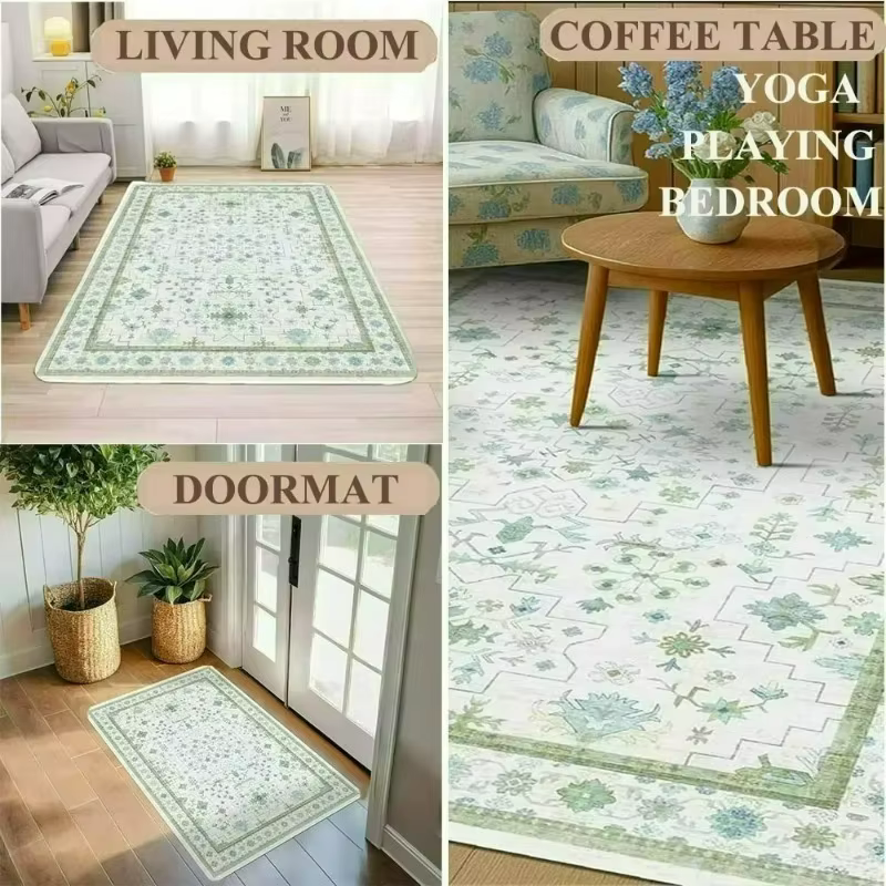 Tapis imprimé avec portrait de léopard rose artistique